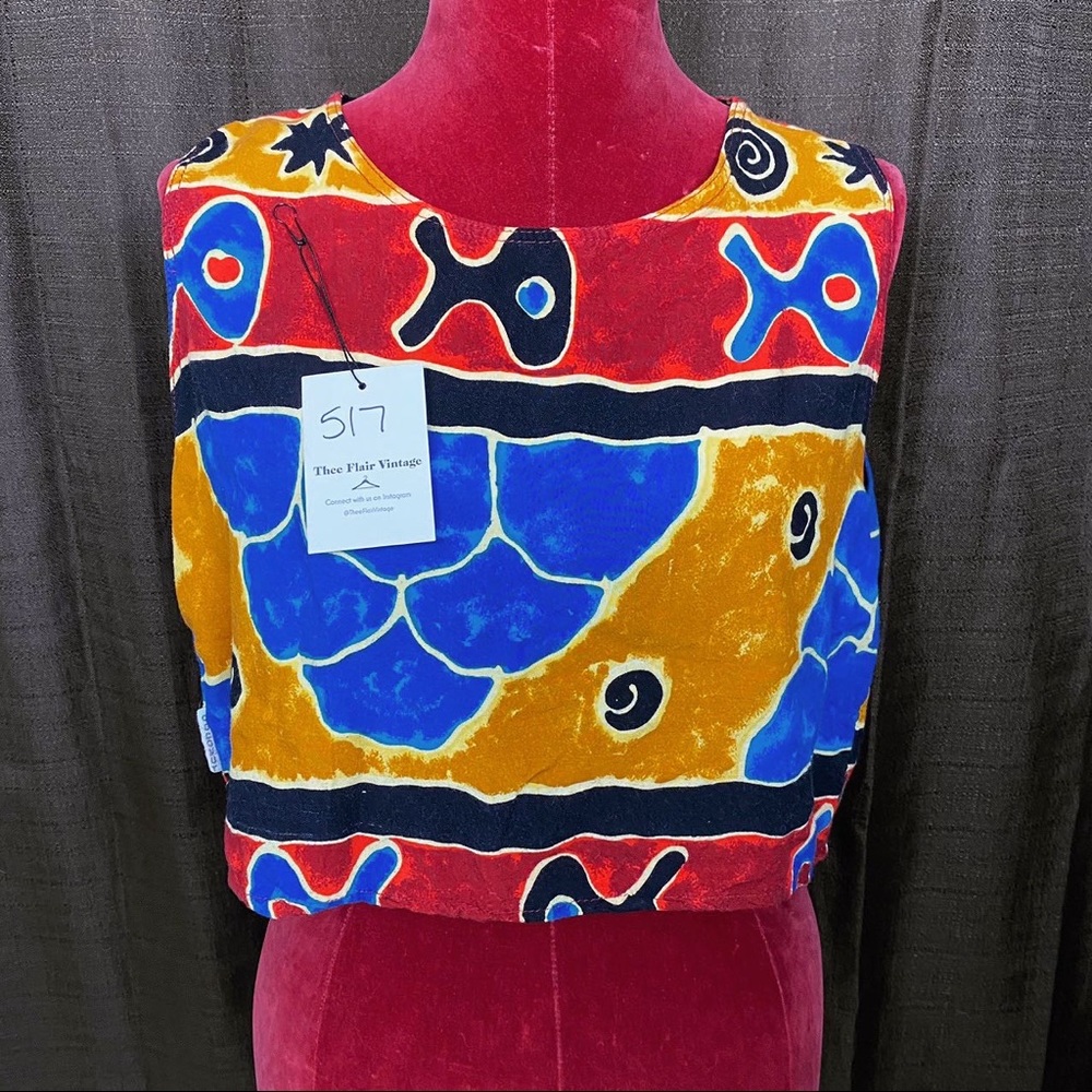 Multi Colored Crop Top - Picture 3 of 4